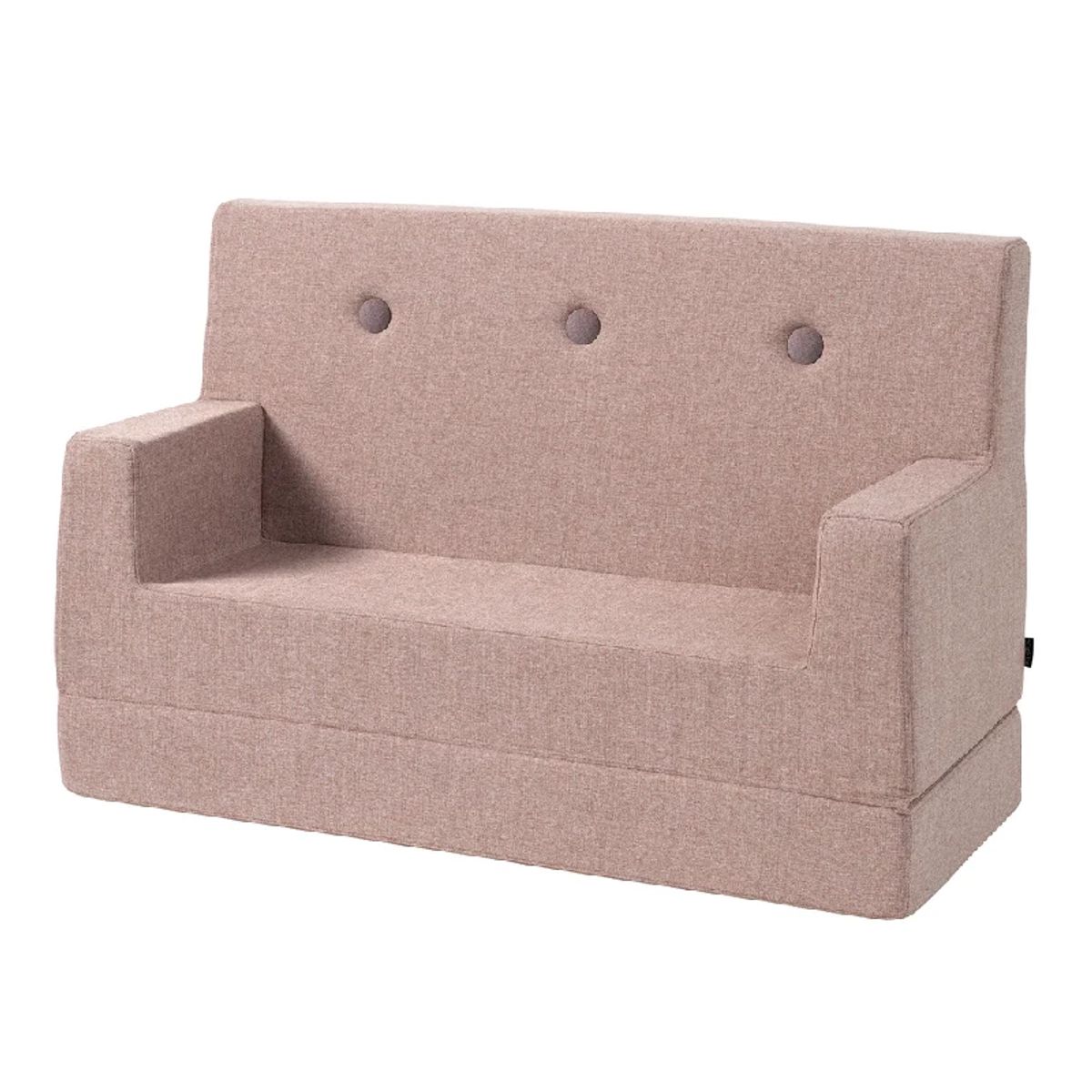 by Klipklap Kids Sofa - Flere Farver - Soft Rose w. Rose