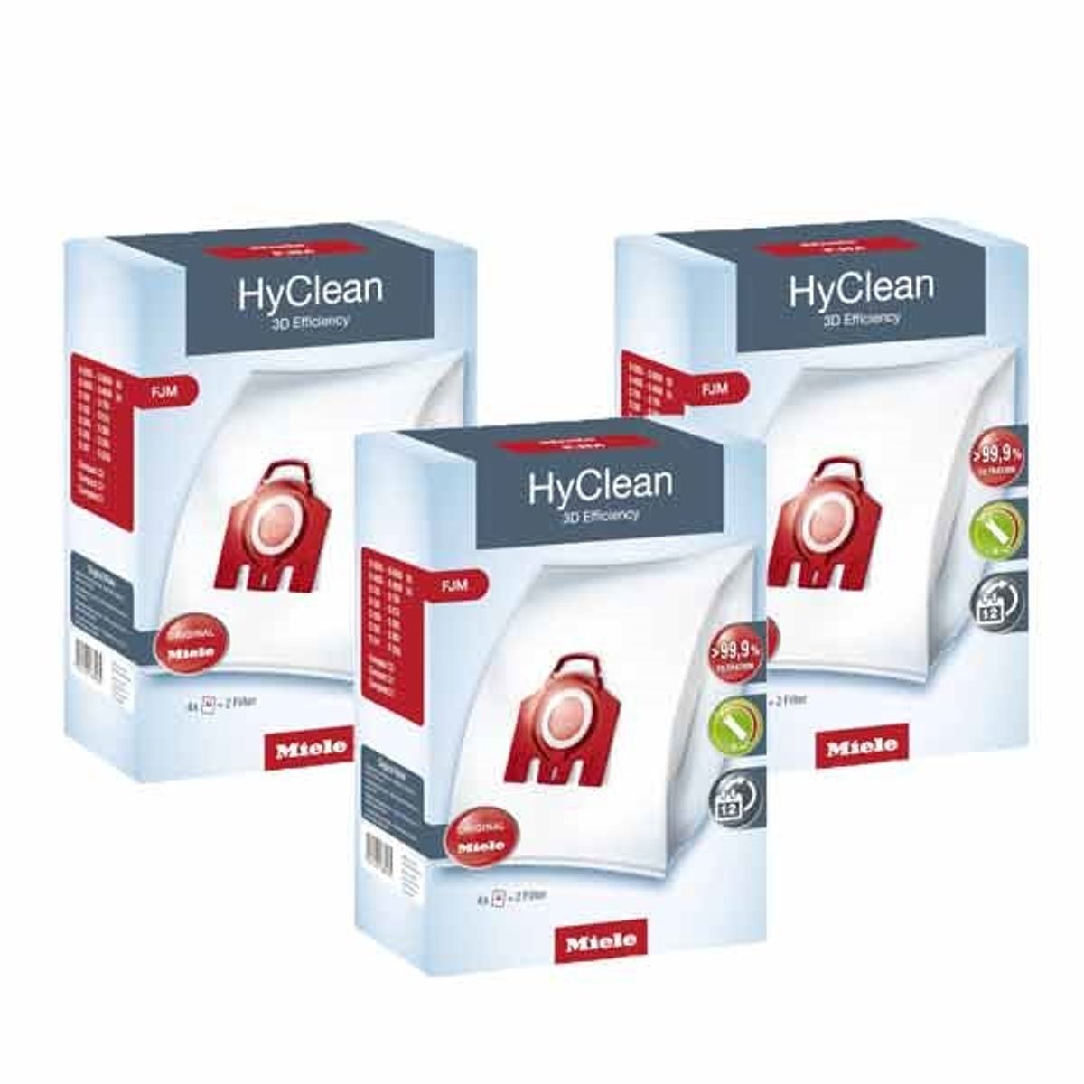 Miele FJM HyClean-støvsugerposer - 3 pk