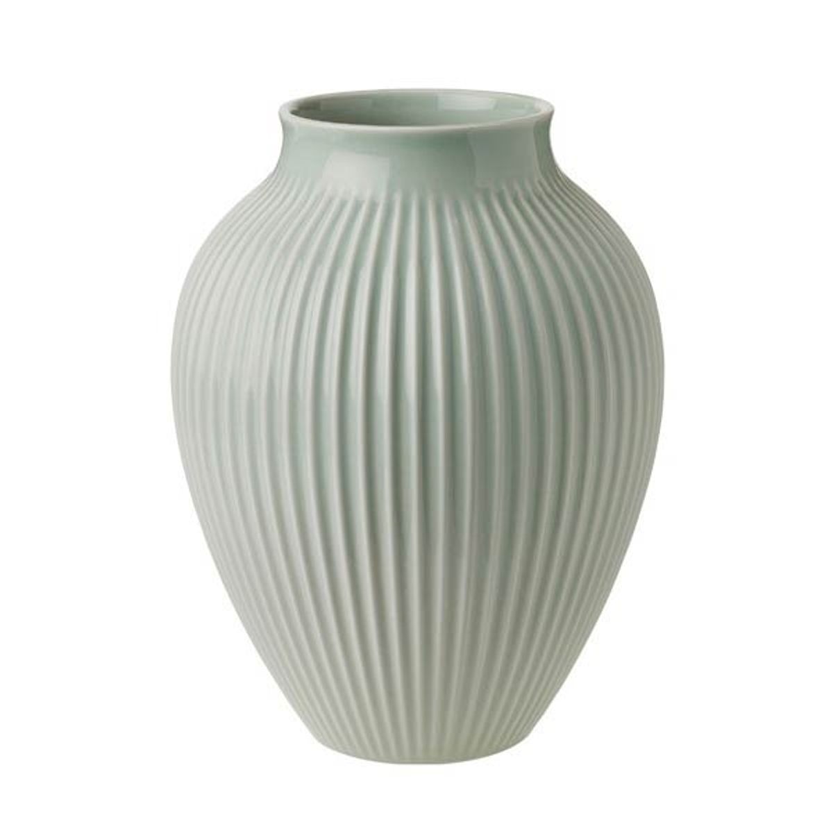 Knabstrup Vase - Ripple Mint - 27 cm