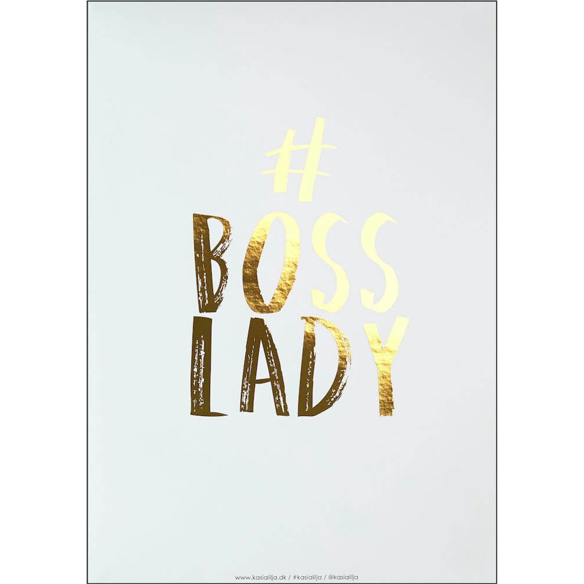 A4 Plakat - BOSS LADY (Guld)