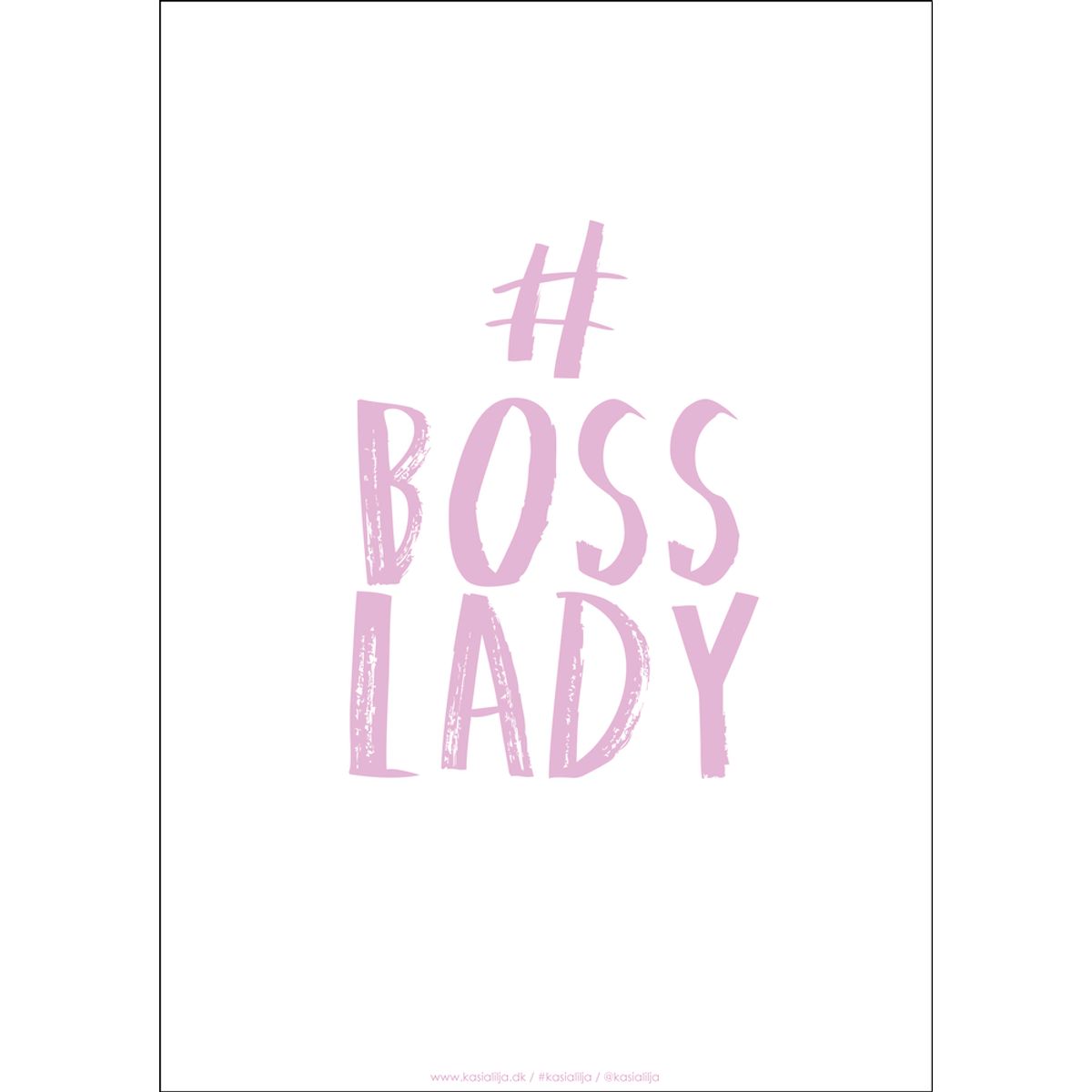 A5 Kort - BOSS LADY (Pink)