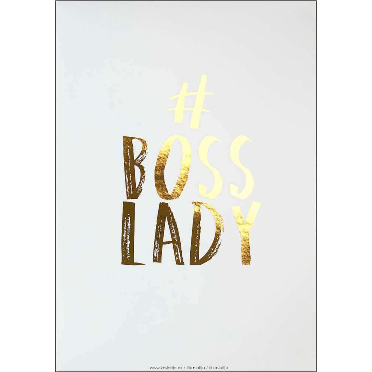 A3 Plakat - BOSS LADY (Guld)