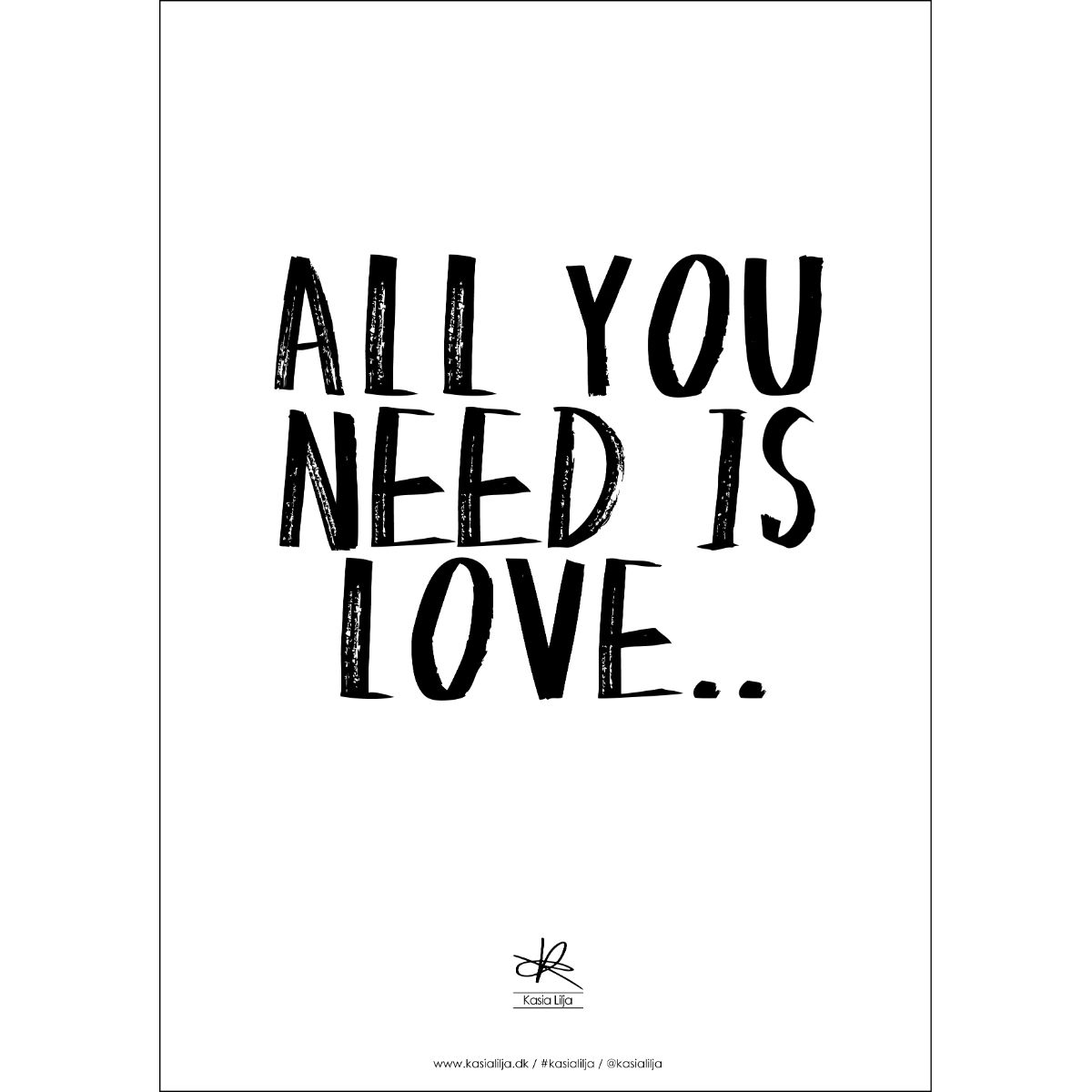 A3 Plakat - ALL YOU NEED IS LOVE