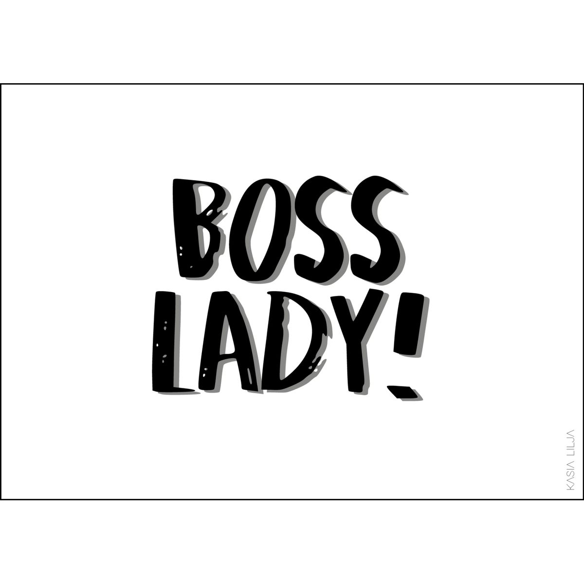 BOSS LADY! / A6 kort