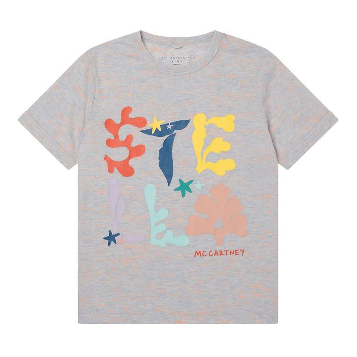 Stella McCartney Kids T-shirt - Gråmeleret m. Print