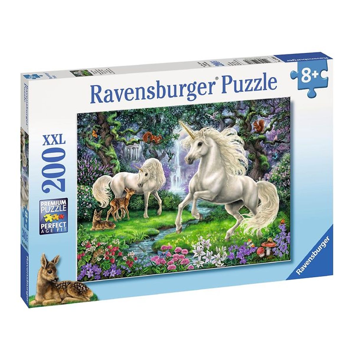 Ravensburger Puslespil - 200 Brikker - Mystical Unicorns