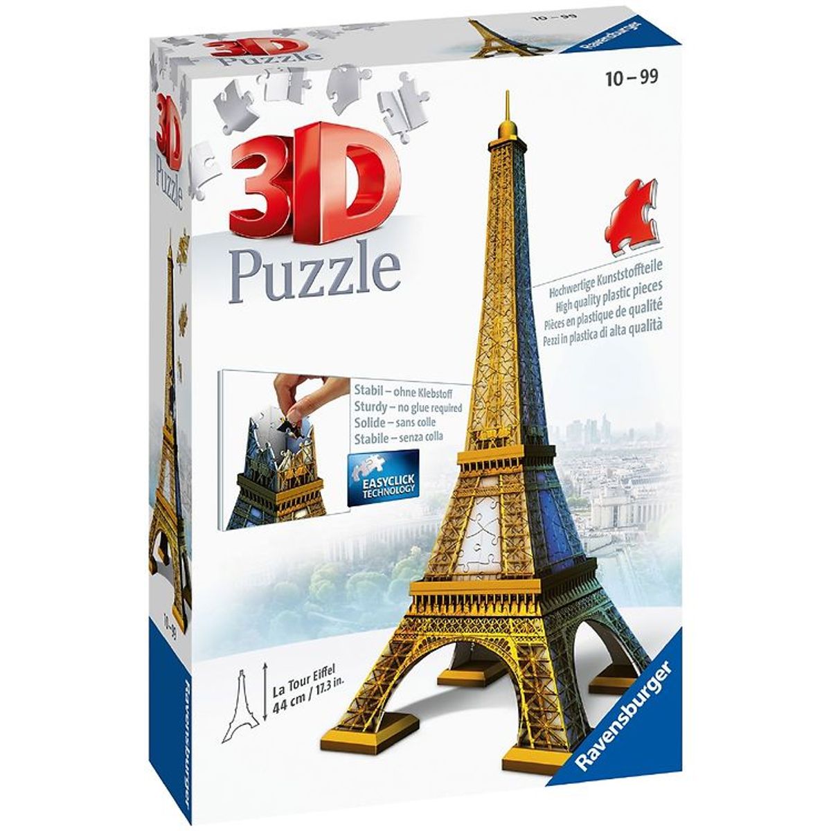 Ravensburger 3D Puslespil - 216 Brikker - Eiffeltårn