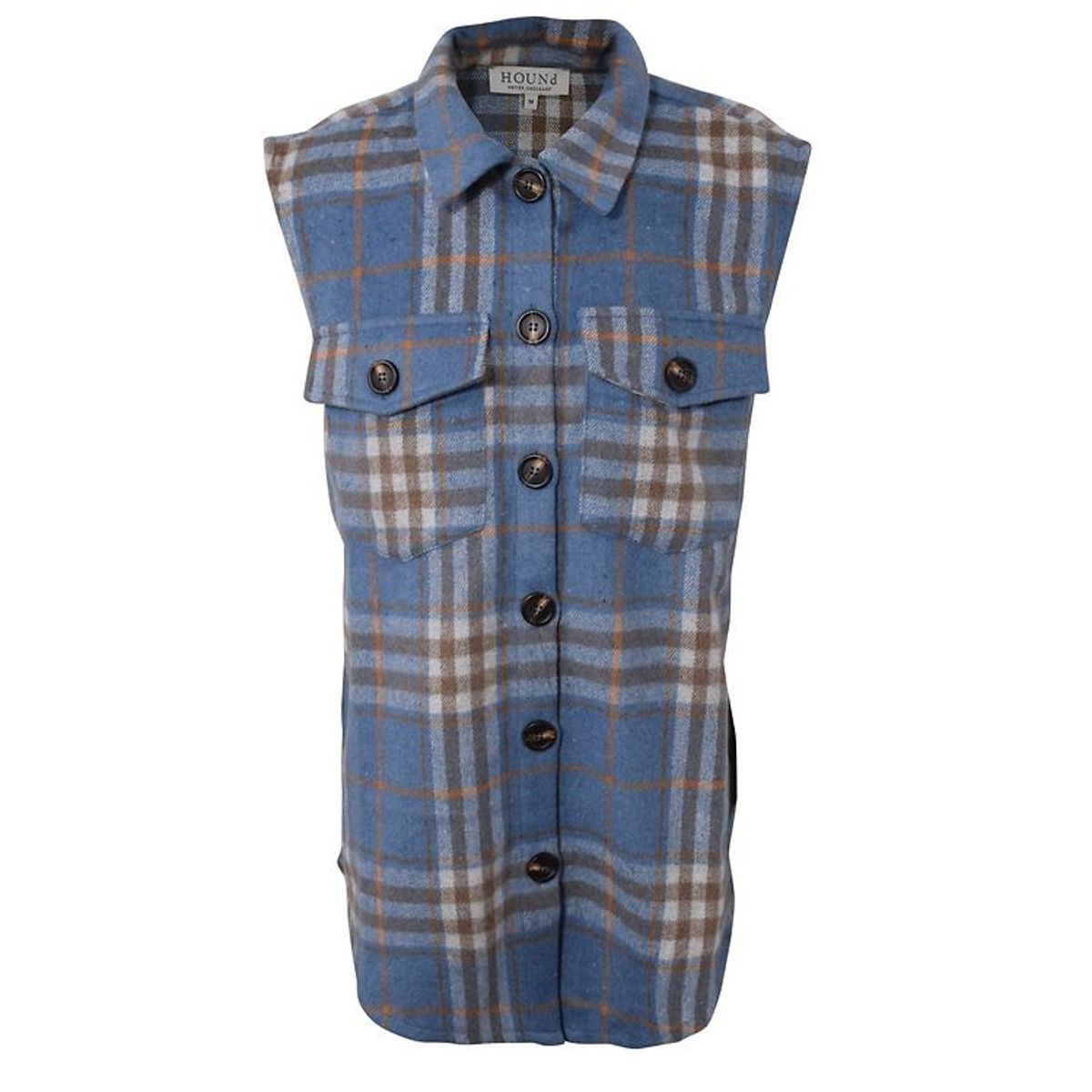 Hound Vest - Plaid - Blå m. Tern