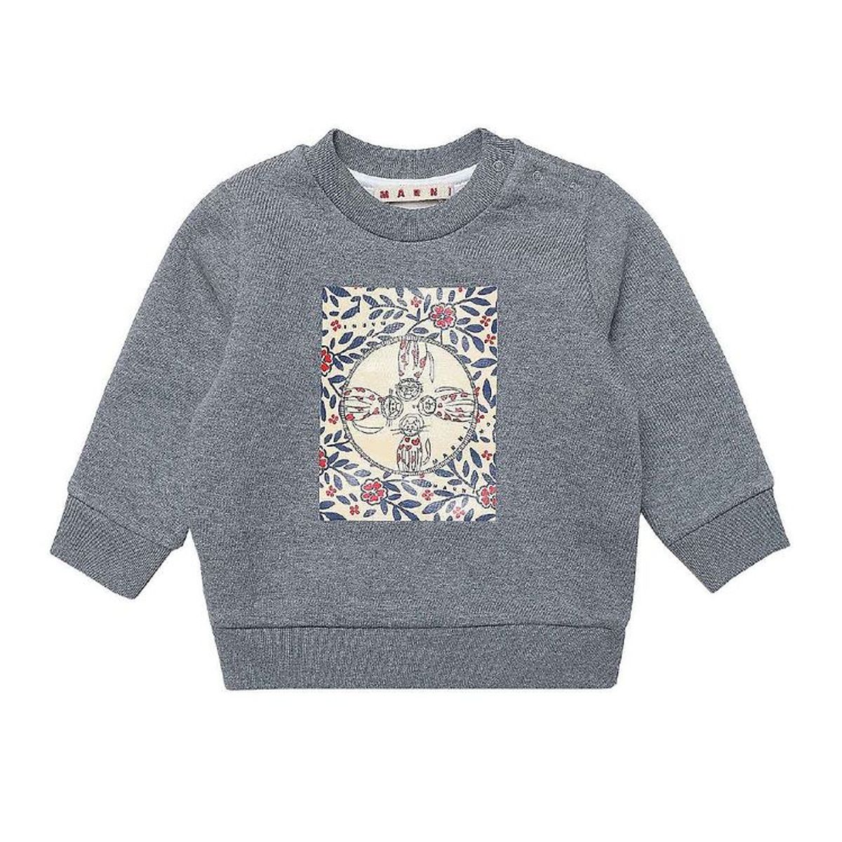 Marni Sweatshirt - Gråmeleret m. Print