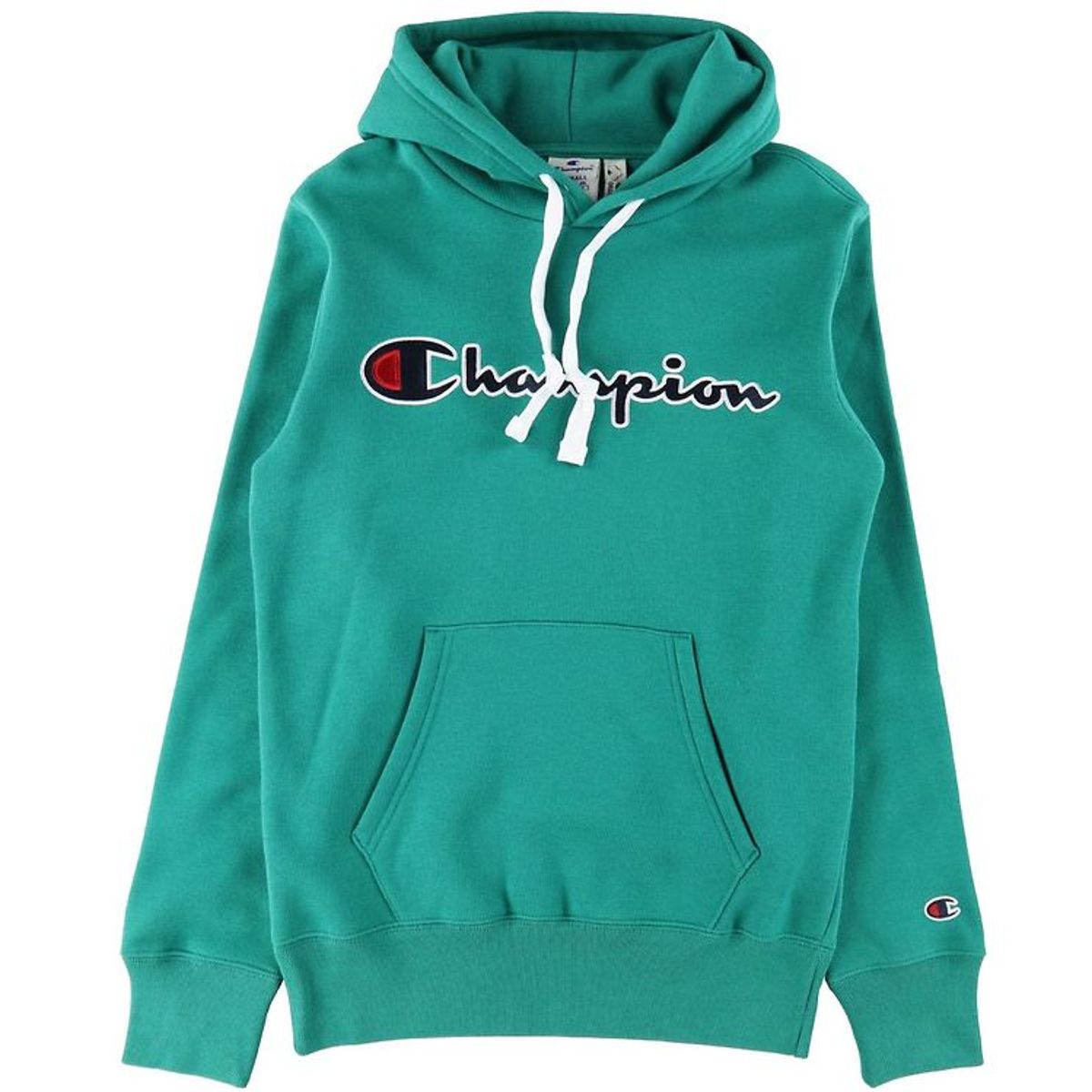 Champion Fashion Hættetrøje - Grøn m. Logo