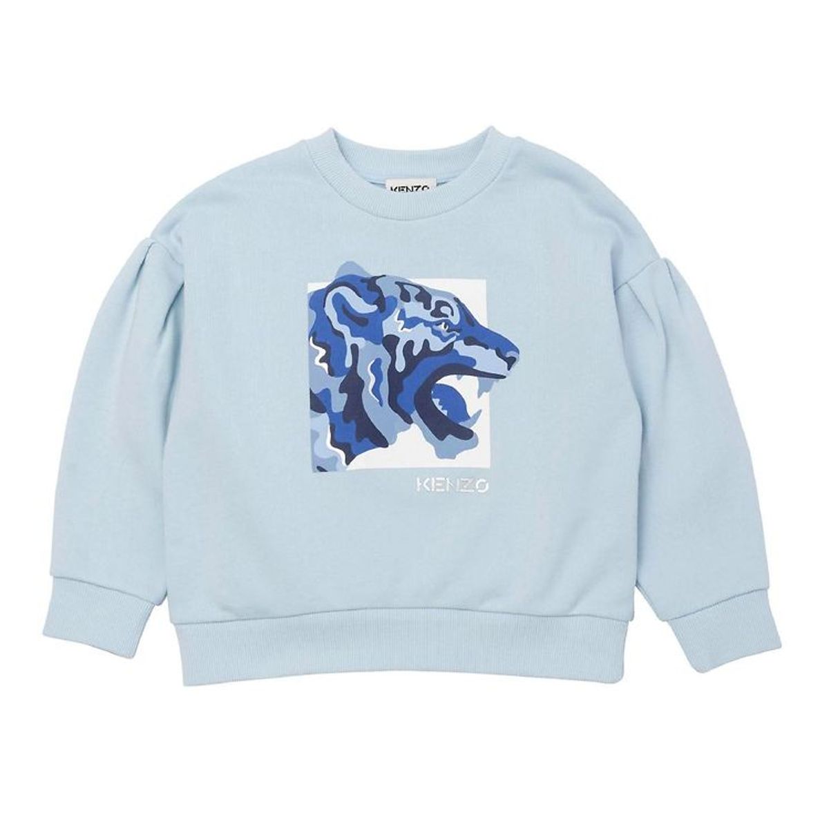 Kenzo Sweatshirt - Pale Blue m. Tiger