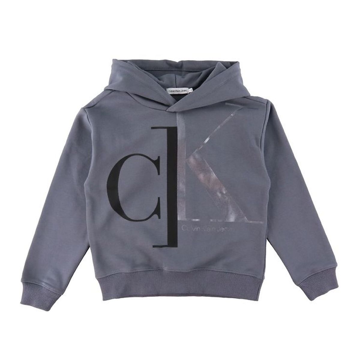 Calvin Klein Hættetrøje - Relaxed - Mixed Monogram - Asphalt Gre