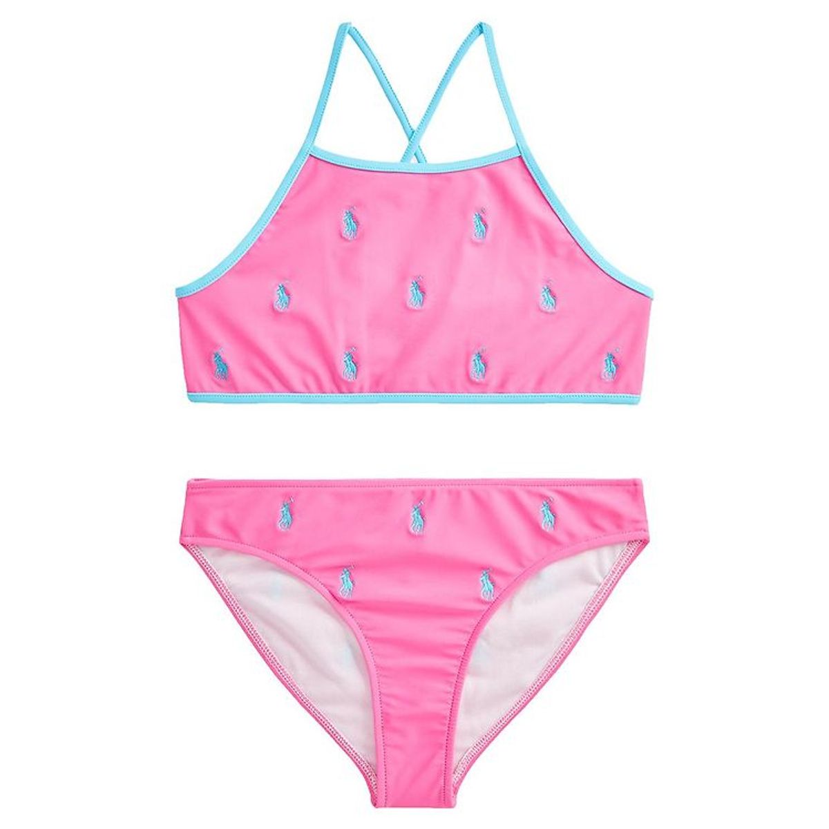 Polo Ralph Lauren Bikini - Pink m. Lyseblå