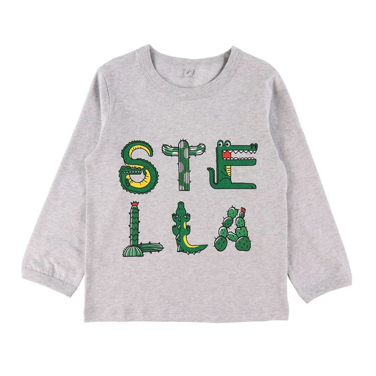 Stella McCartney Kids Bluse - Gråmeleret m. Tryk