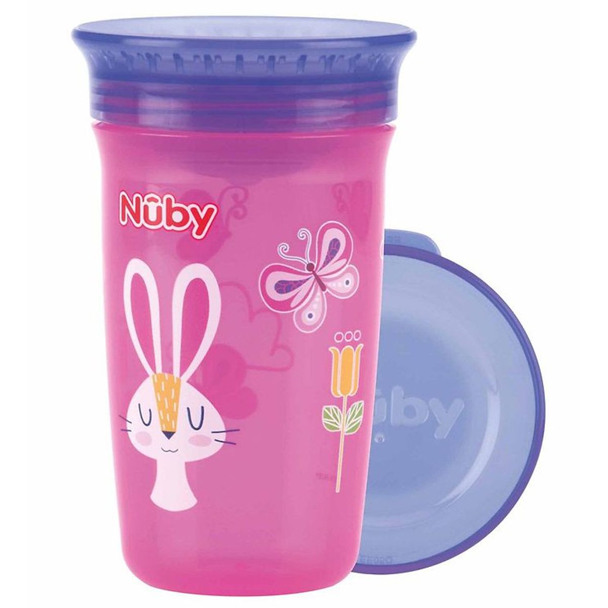 Nuby Drikkekop - 300ml - Pink m. Print