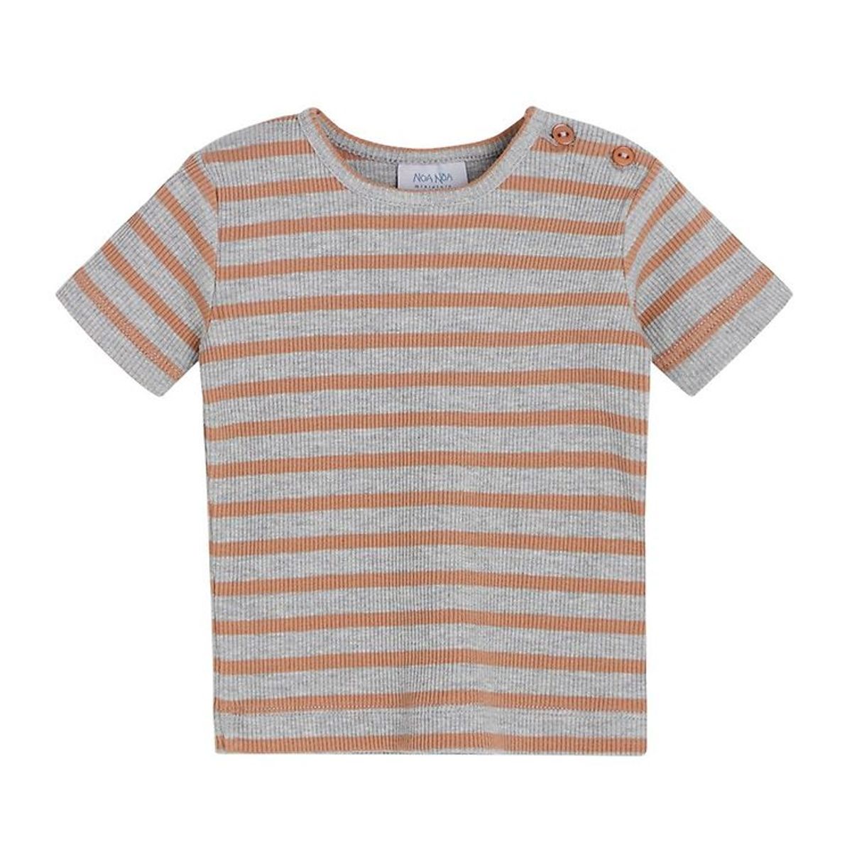 Noa Noa miniature T-shirt - Rib - Art Grey Melange