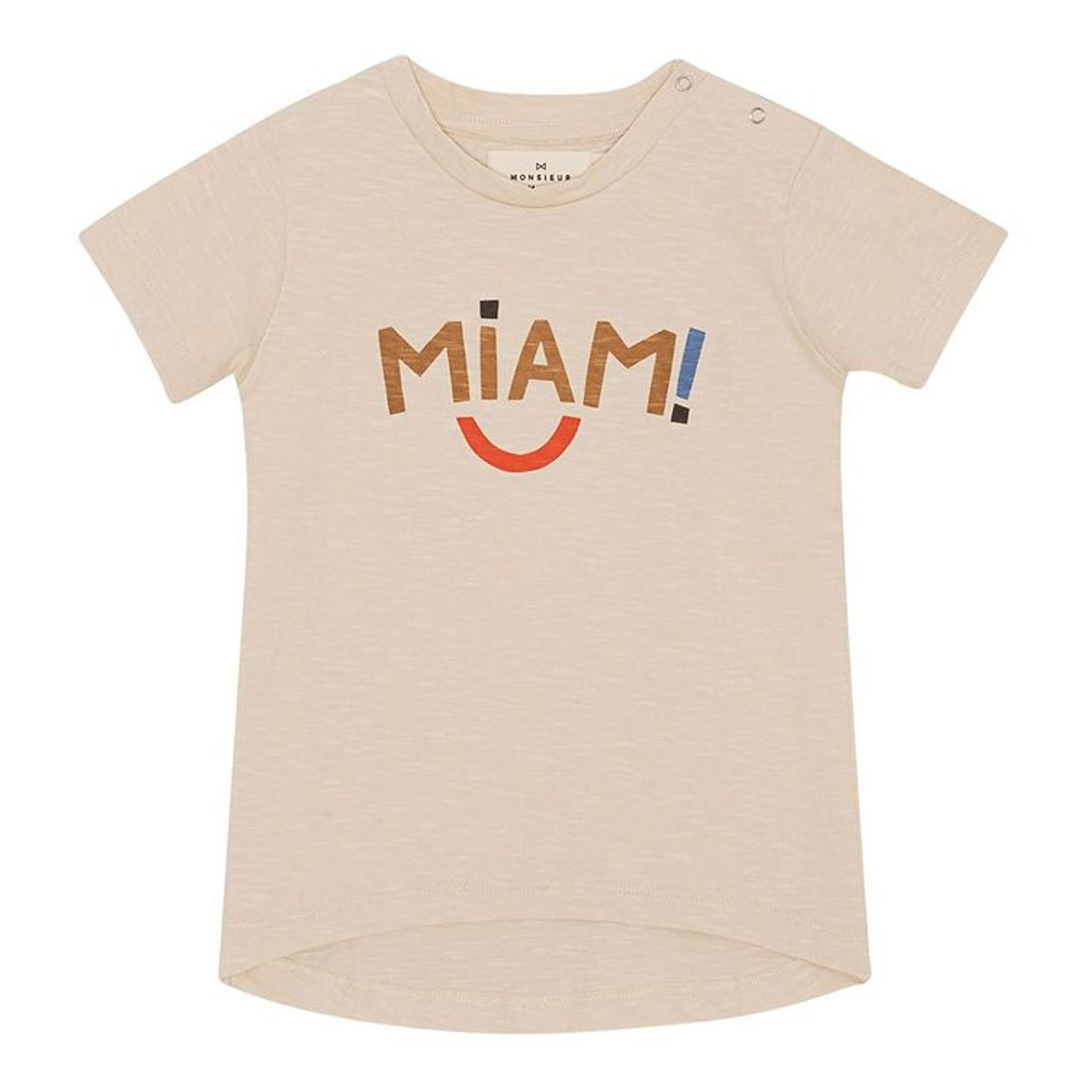 Monsieur Mini T-Shirt - Miam - Offwhite