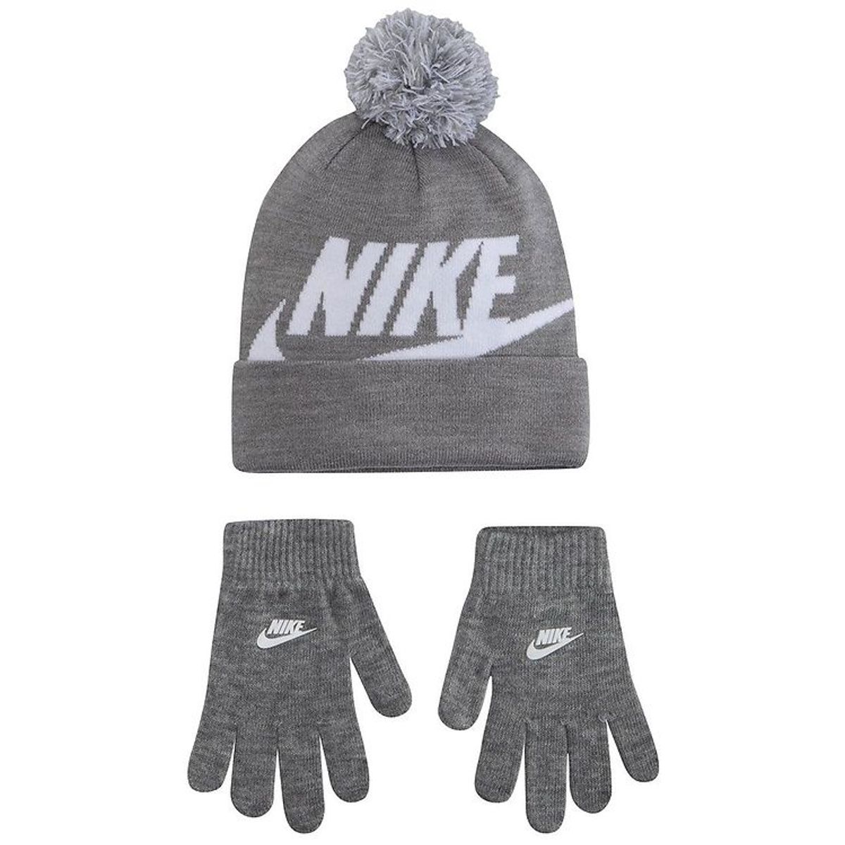 Nike Hue/Handsker - Strik - Swoosh - Grey Heather