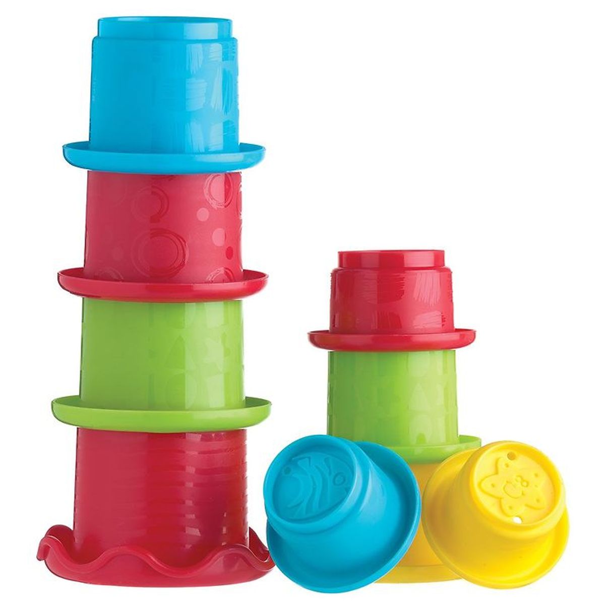 Playgro Stablelegetøj - Stabelkopper - 9 stk - Multifarvet