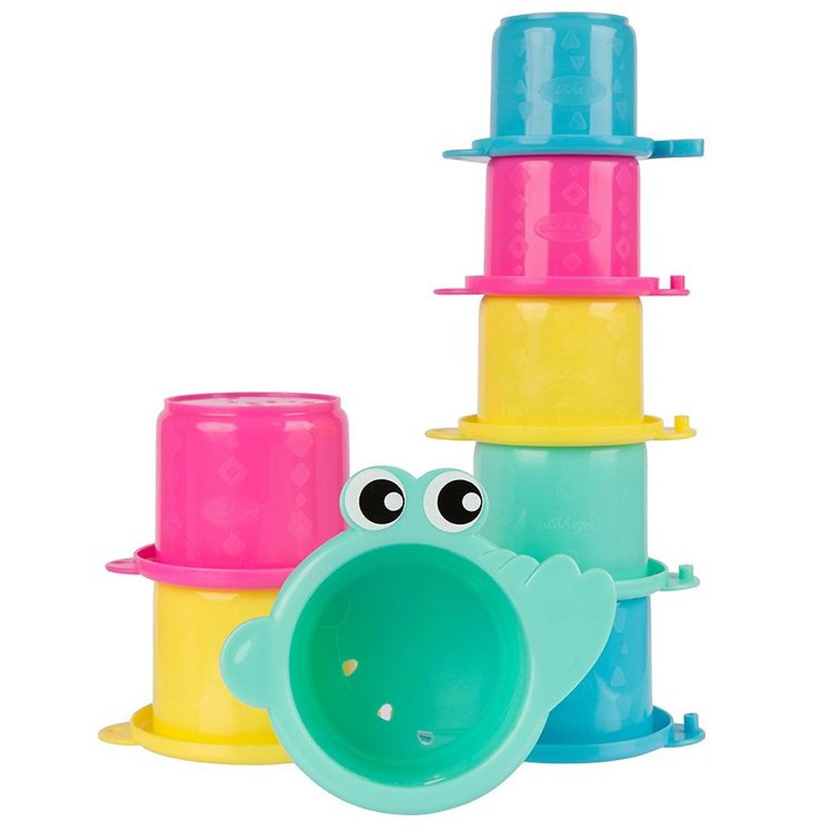 Playgro Stablelegetøj - Croc Cups - 8 stk - Multifarvet