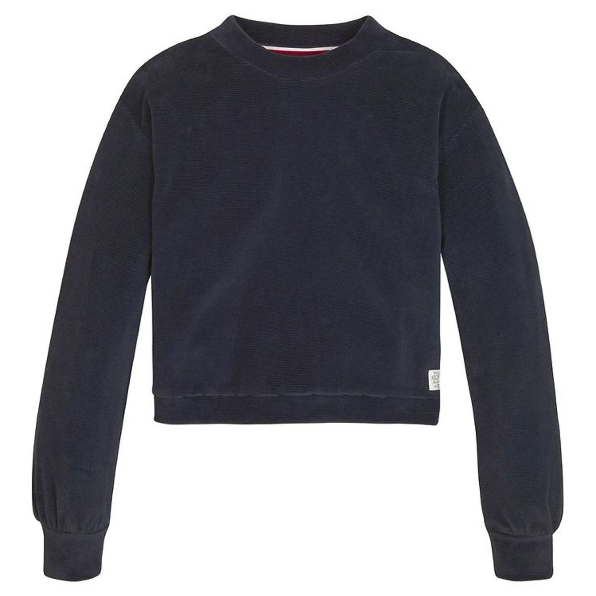 Tommy Hilfiger Velourbluse - Rib - Desert Sky