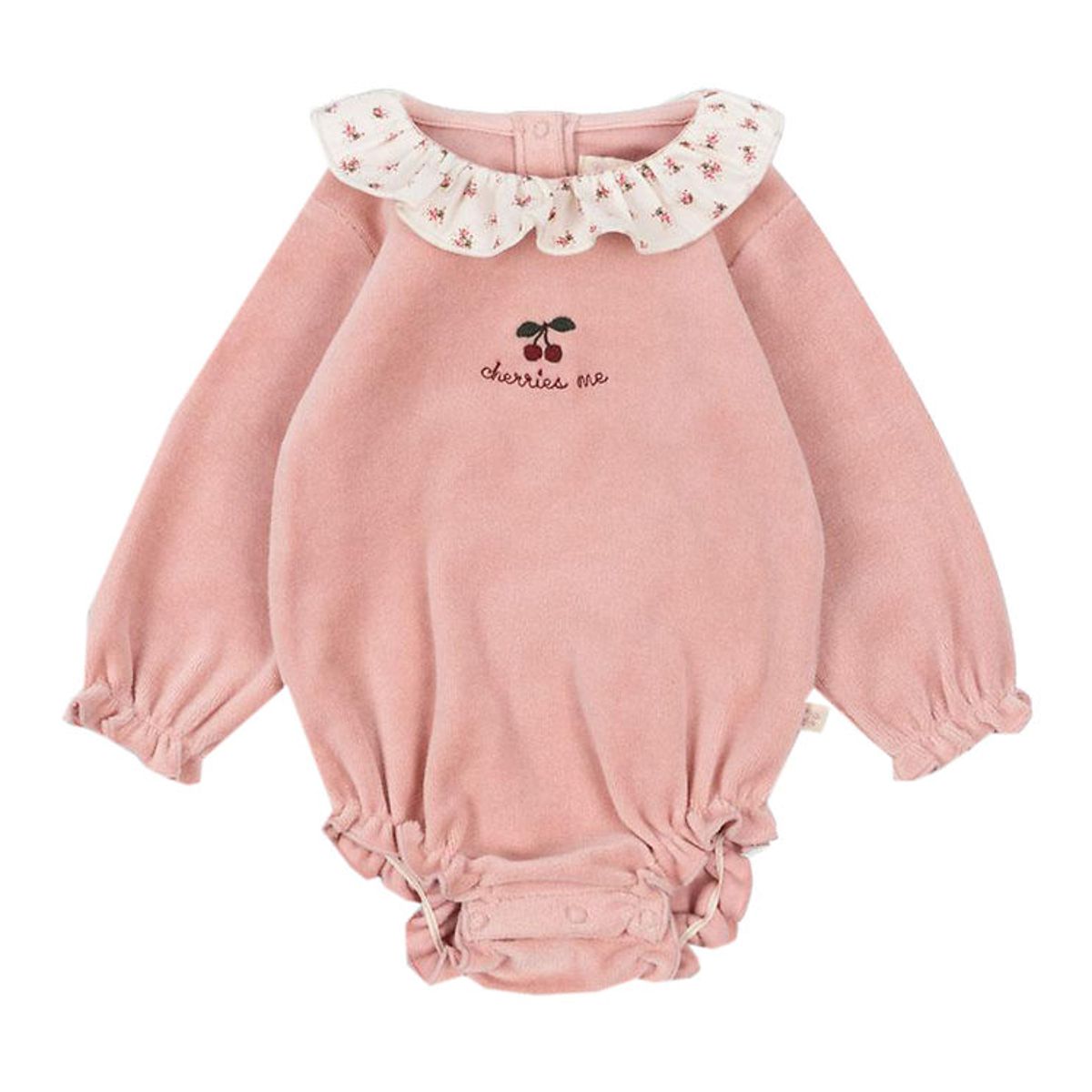 Konges Sløjd Body l/æ - Miffa Frill - Velour - Mellow Rose