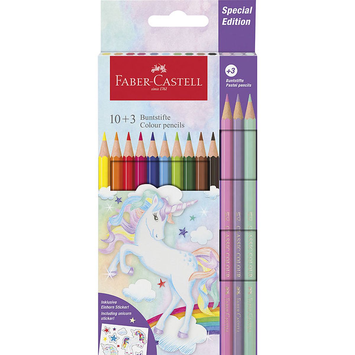 Faber-Castell Farveblyanter - 13 stk. - Unicorn Pastel