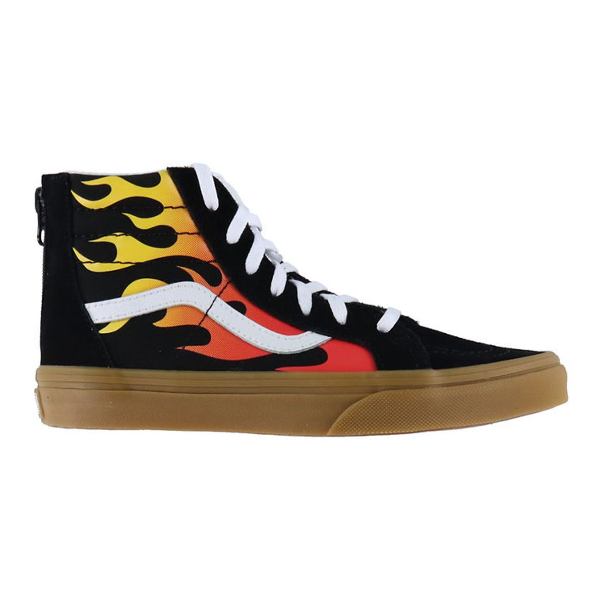 Vans Sko - Sk8-Hi Zip - Flame Black/Gum