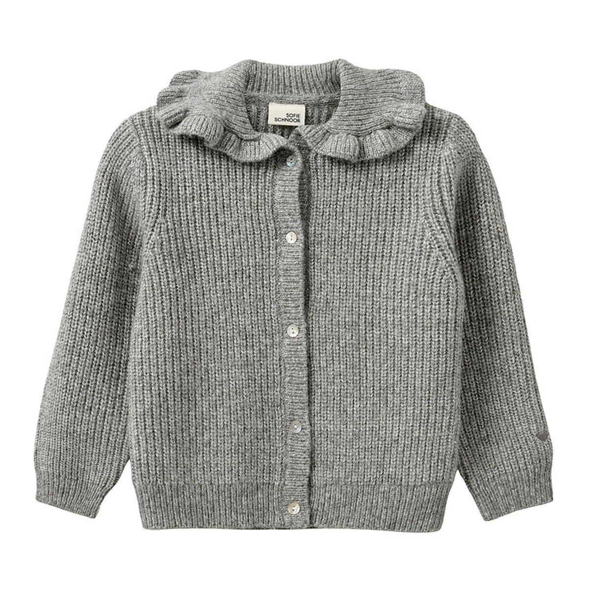 Sofie Schnoor Cardigan - Strik - Uld - Grey Melange