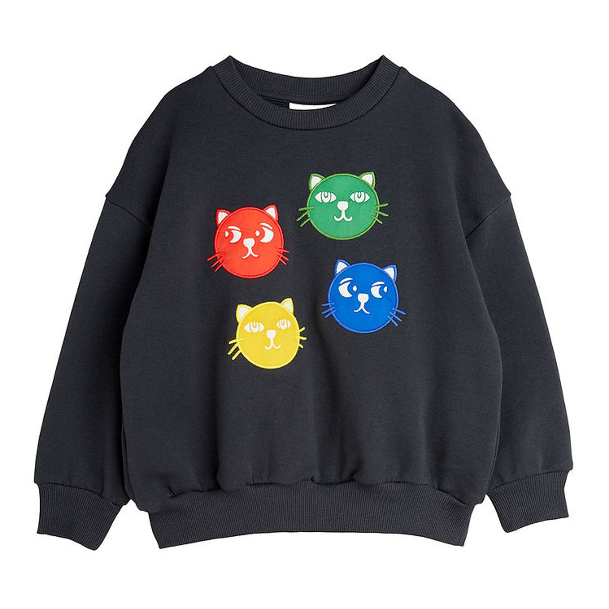 Mini Rodini Sweatshirt - Cool Cats - Black