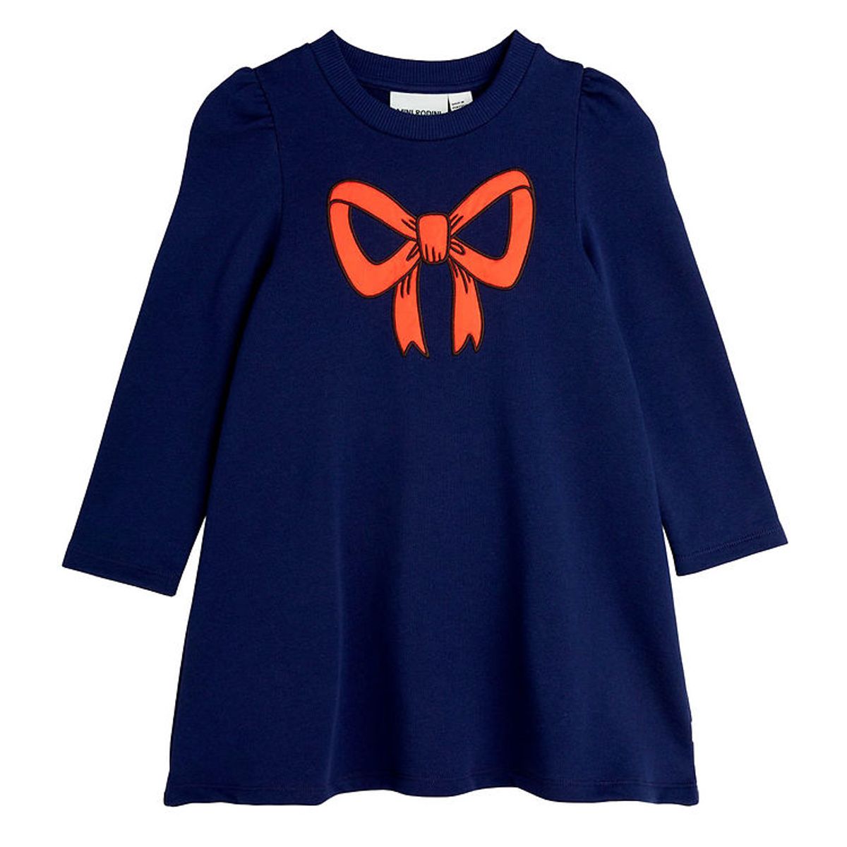 Mini Rodini Sweatkjole - Bow - Blue