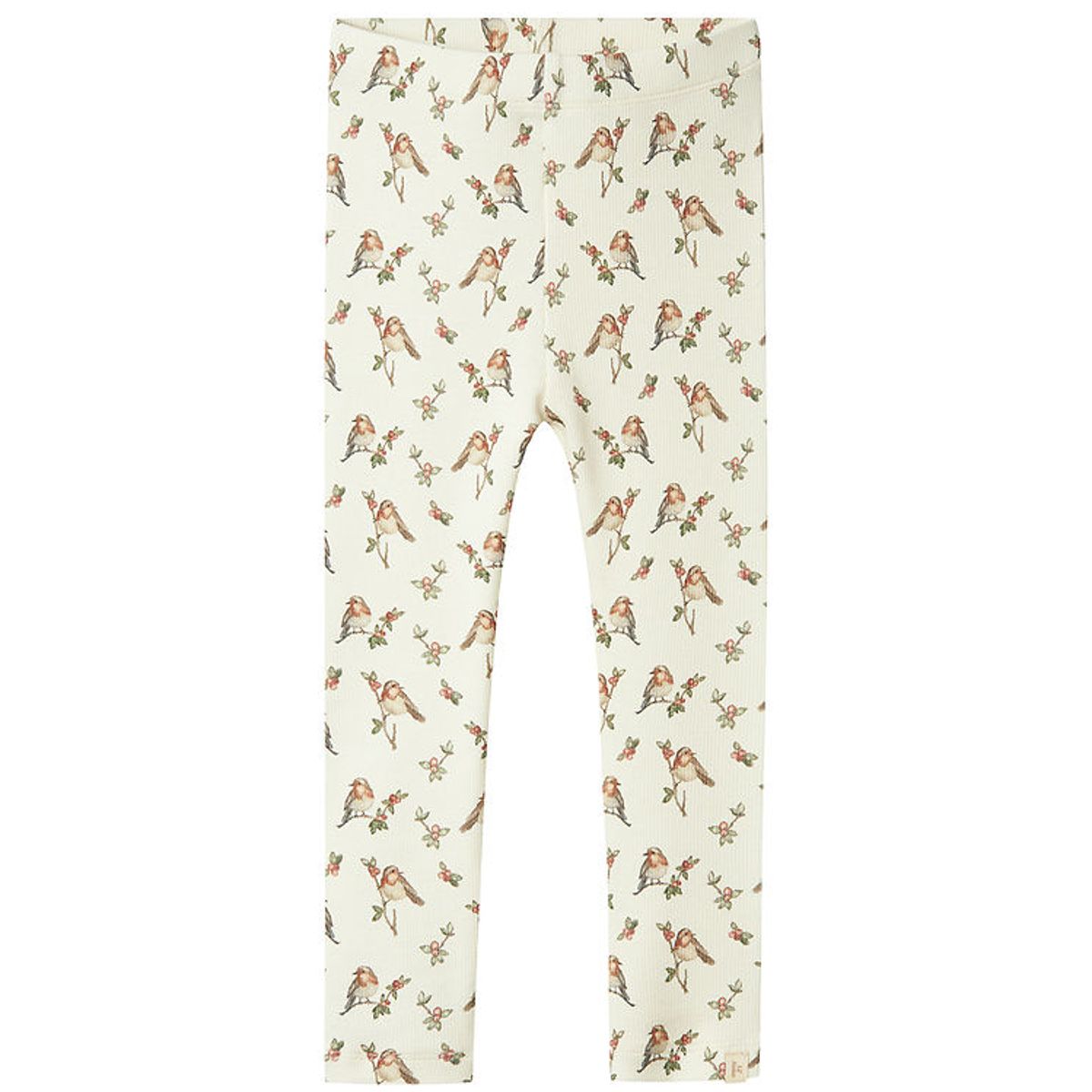 Lil' Atelier Leggings - Rib - NmfGavo - Turtledove/Bird