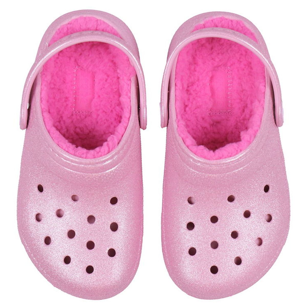 Crocs Sandaler m. For - Classic Lined Glitter Clog K - Pink Twee