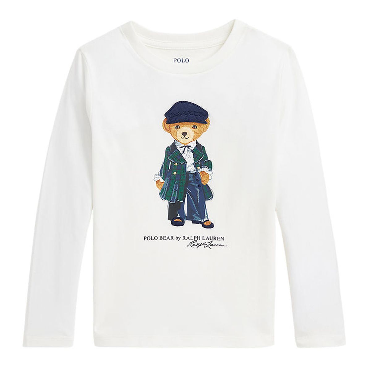 Polo Ralph Lauren Bluse - Hvid m. Bamse