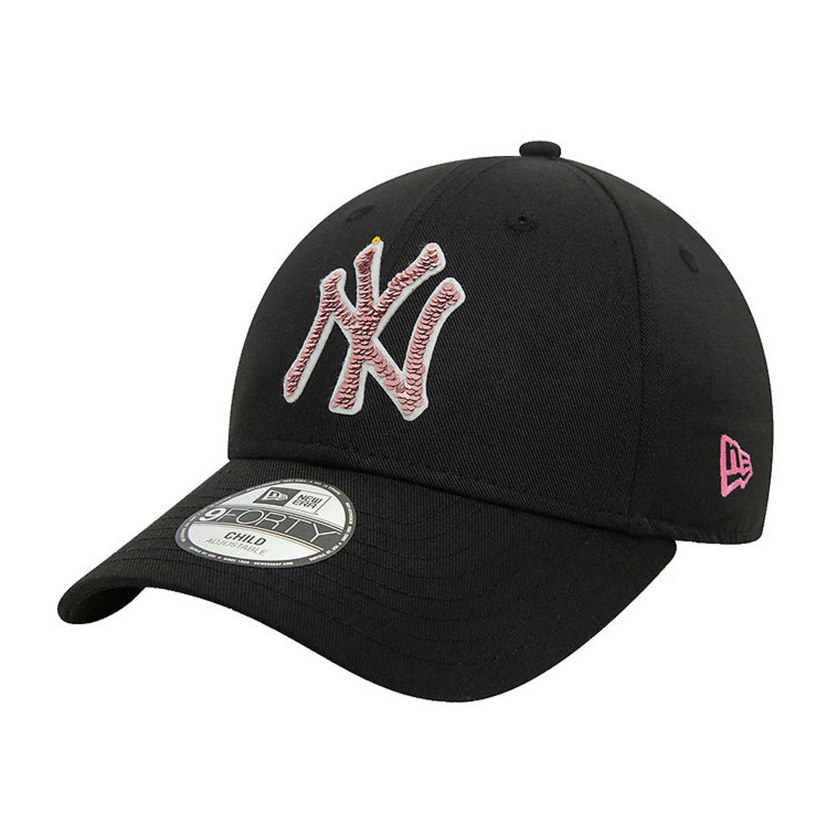 New Era Kasket - 9Forty - New York Yankees - Sort/Pink/Guld