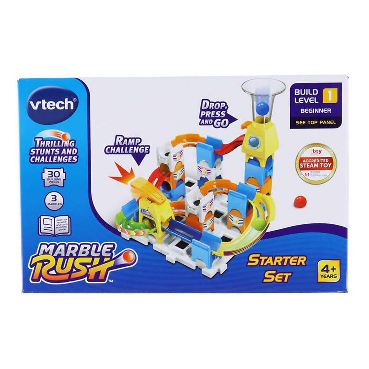 Vtech Kuglebane - Dansk - Marble Rush Discovery Set - 30 Dele