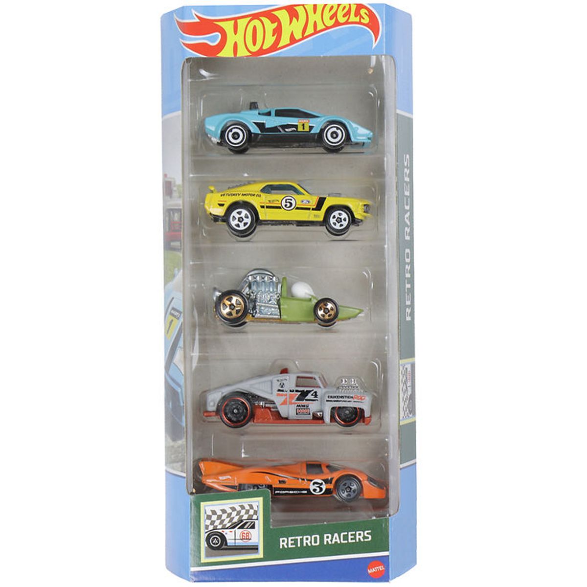 Hot Wheels Biler - 5-pak - Retro Racers