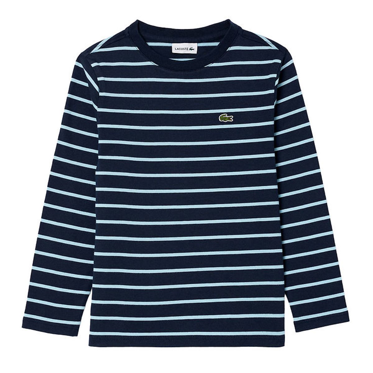 Lacoste Bluse - Navy/Overview m. Striber