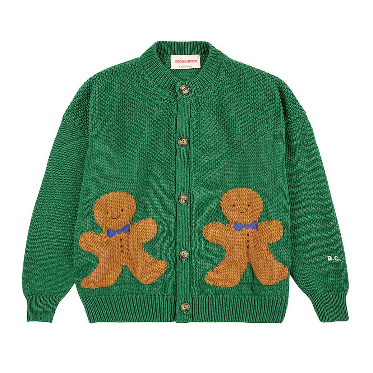 Bobo Choses Cardigan - Strik - Gingerbread - Green