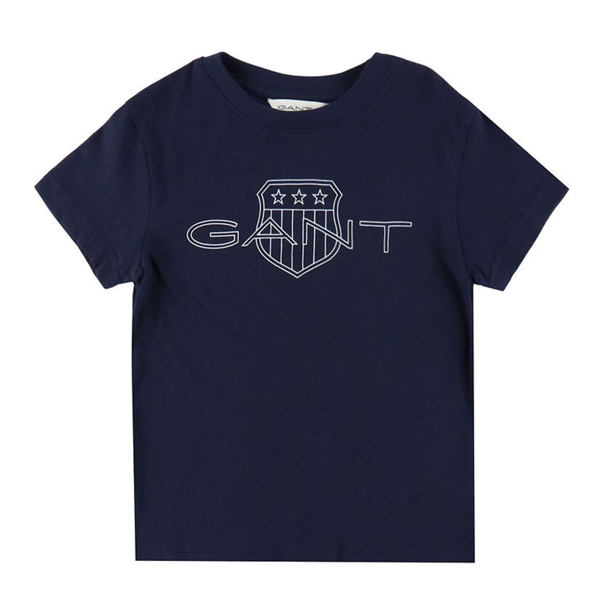 GANT T-shirt - Relaxed Contrast Shield - Evening Blue