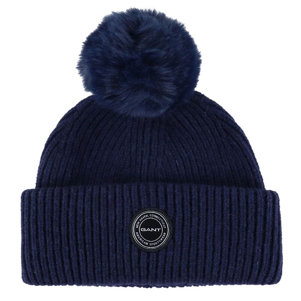 GANT Hue - Strik - Uld - Pom Pom - Classic Blue