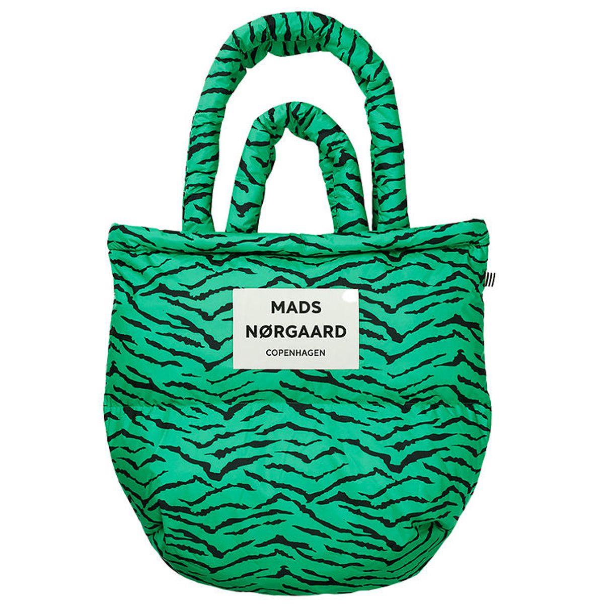 Mads Nørgaard Shopper - Recycle Pillow Bag - Mint Leaf/Black