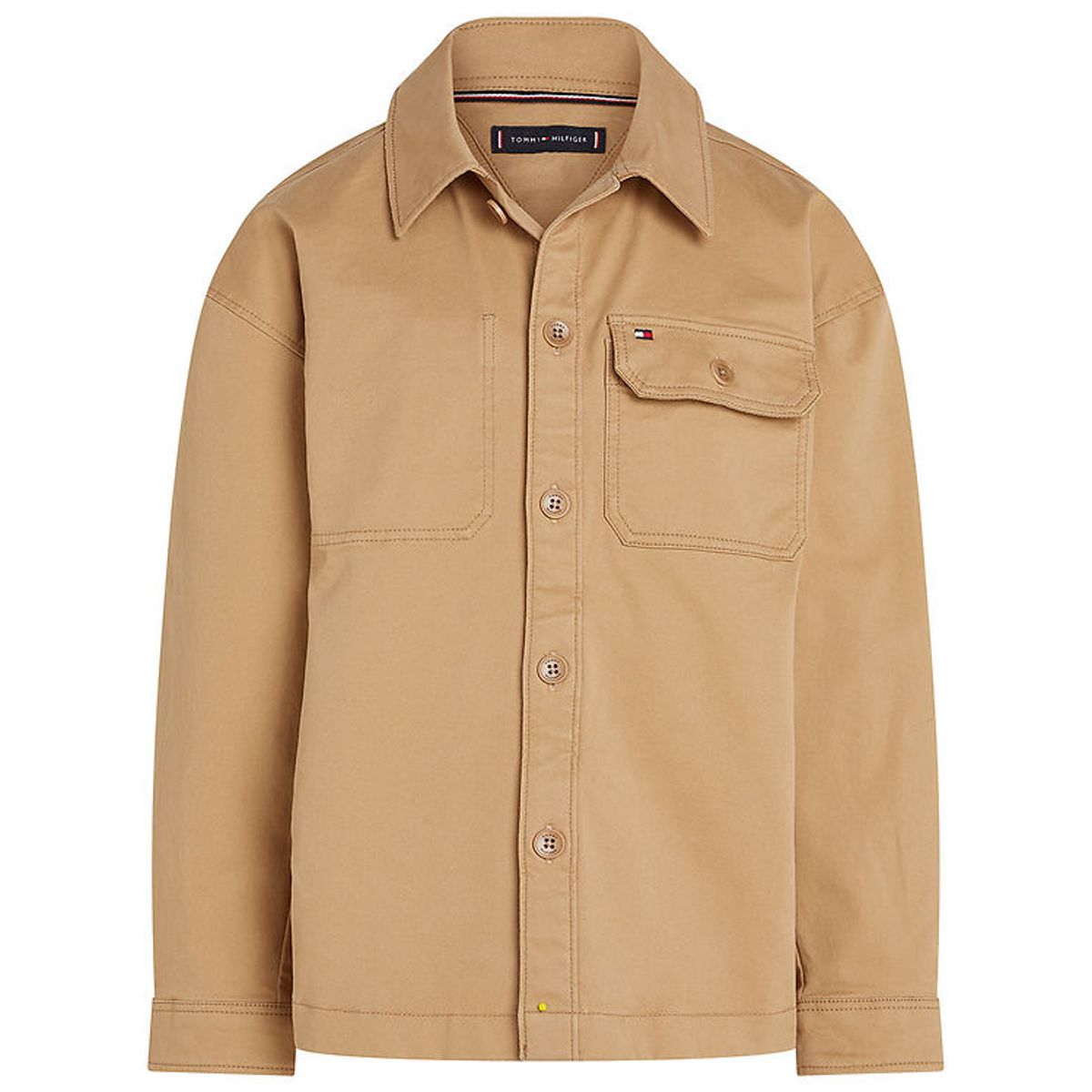 Tommy Hilfiger Skjorte - Utility Overshirt - Classic Khaki