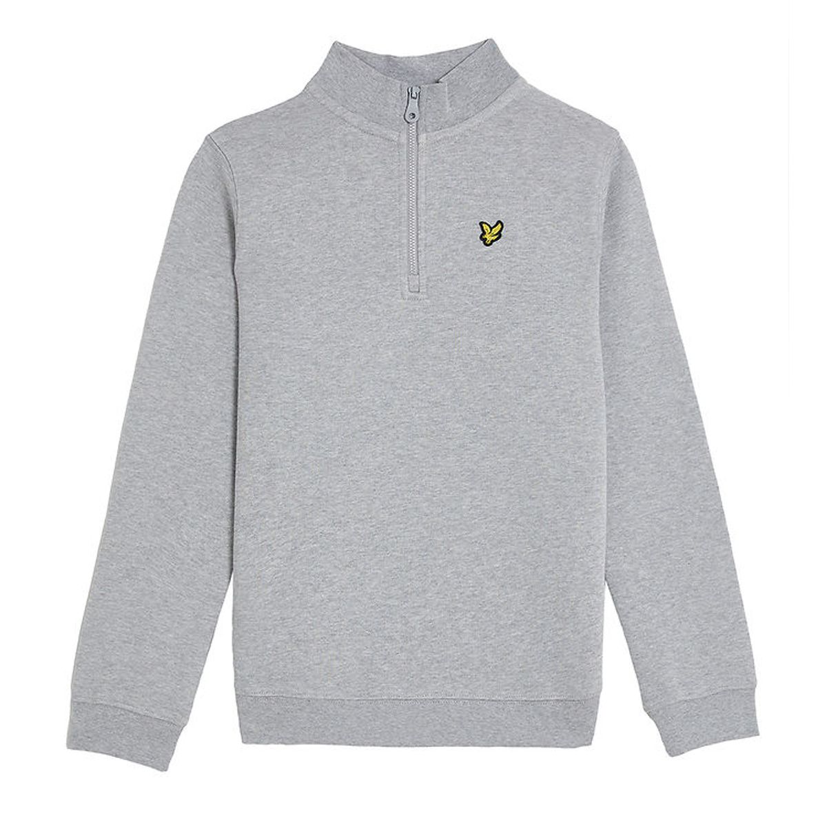 Lyle & Scott Sweatshirt - Quater Zip - Light Grey Marl