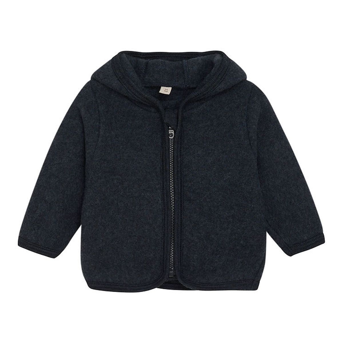 Huttelihut Cardigan - Uldfleece - Navy m. Ører