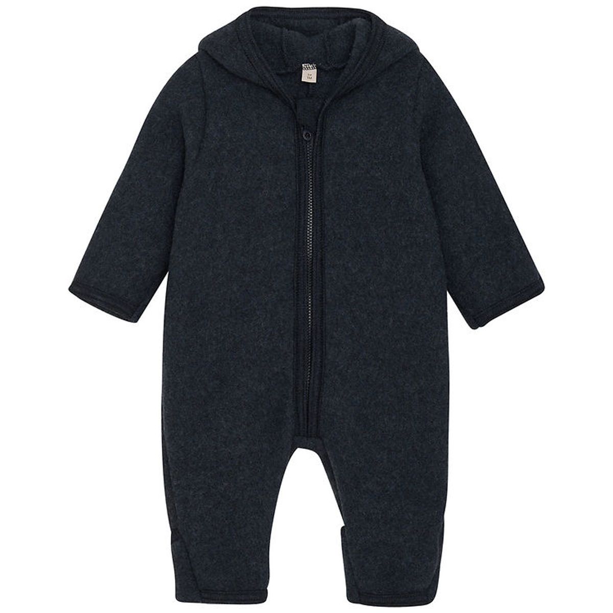 Huttelihut Køredragt - Uld - Fleece - Navy m. Ører