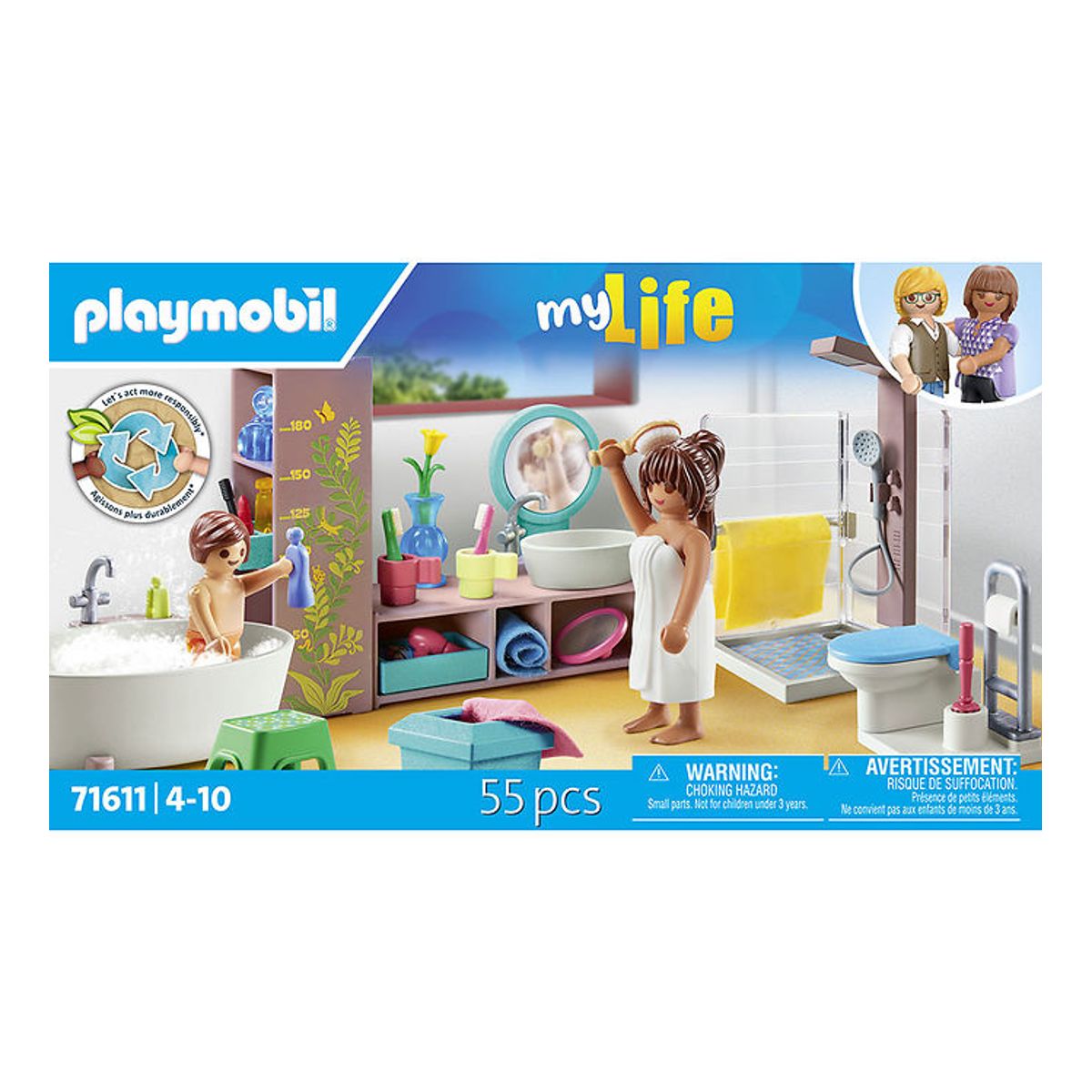 Playmobil My Life - Badeværelse - 71611 - 55 Dele