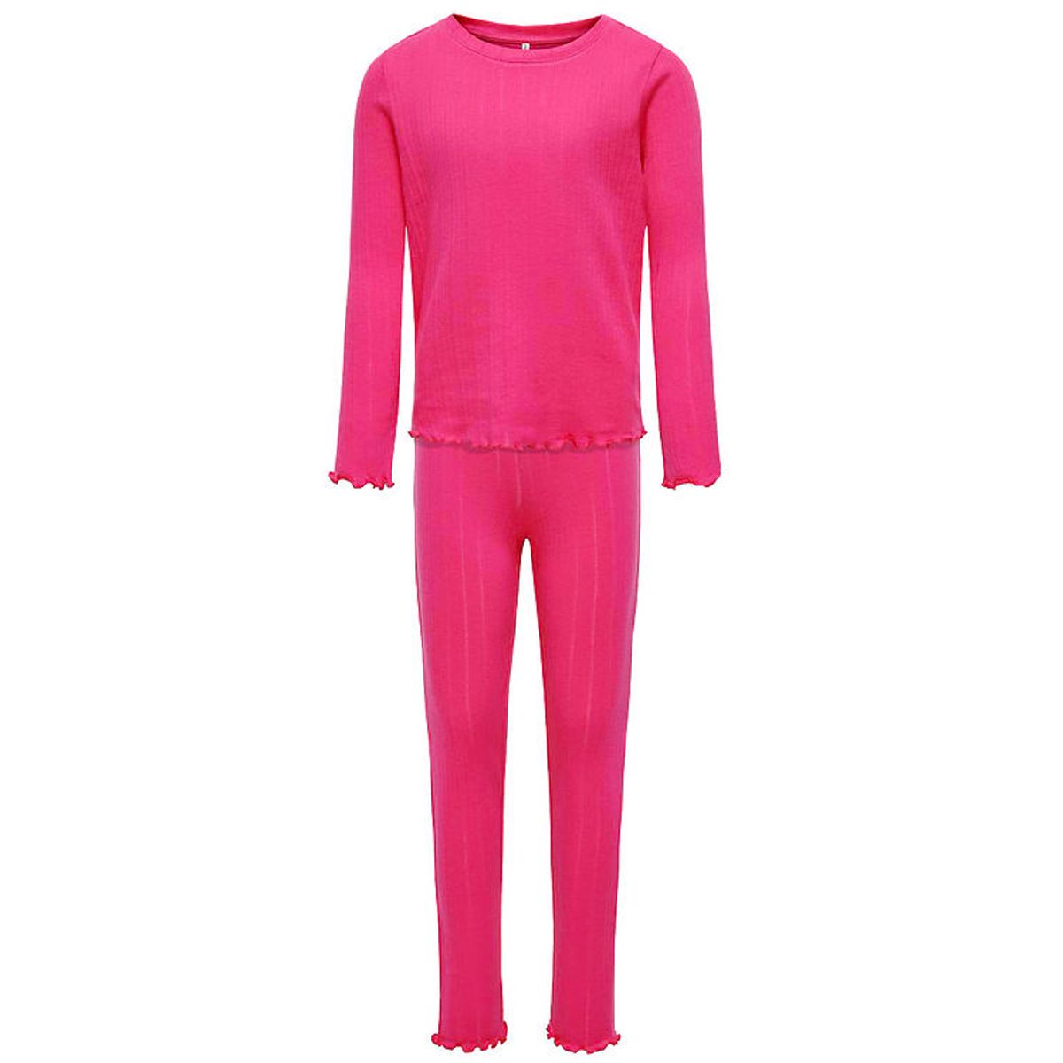 Kids Only Loungewear Sæt - Rib - KogMunte - Fuchsia Purple m. Hu