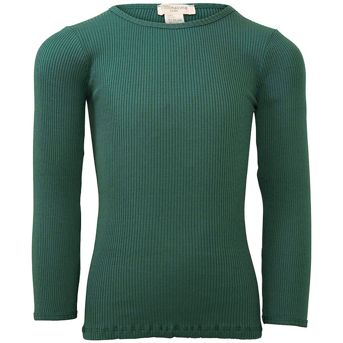 Minimalisma Bluse - Rib - Silke/Bomuld - Bergen - Emerald