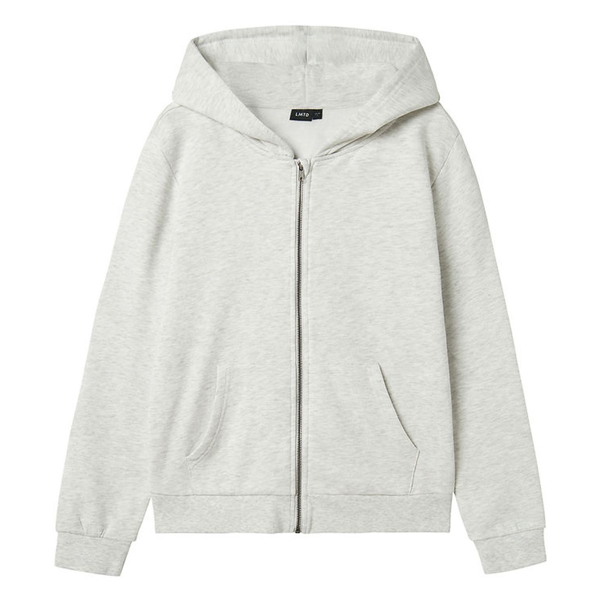 LMTD Cardigan m. Hætte - Noos - NlnNizu - Light Grey Melange